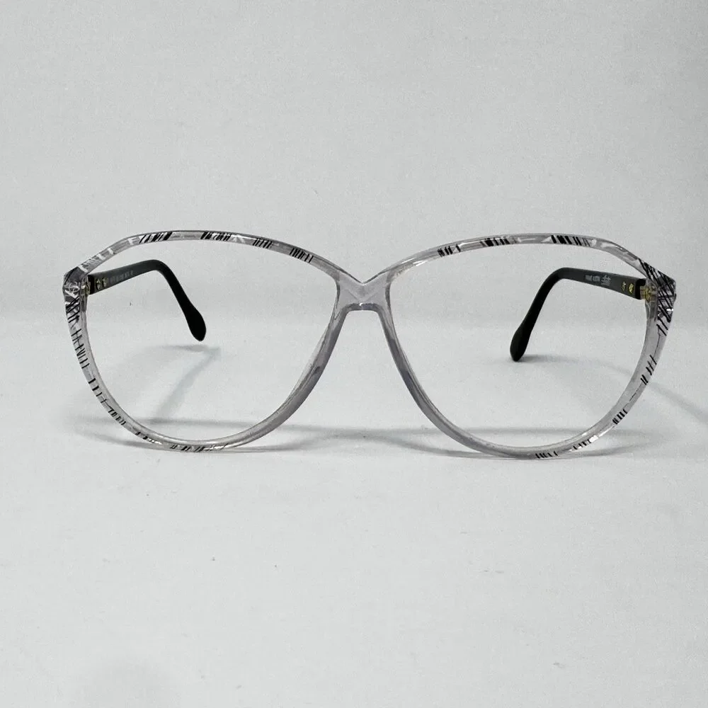 Silhouette SPX M1718 C1657 Clear Black Eyeglass Frames 59-10-130